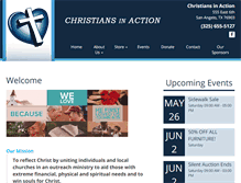 Tablet Screenshot of christiansinaction.us